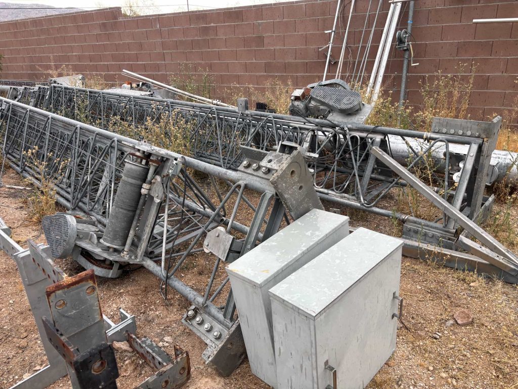 Heavy steel tower base sections for amateur radio antenna support and tower construction