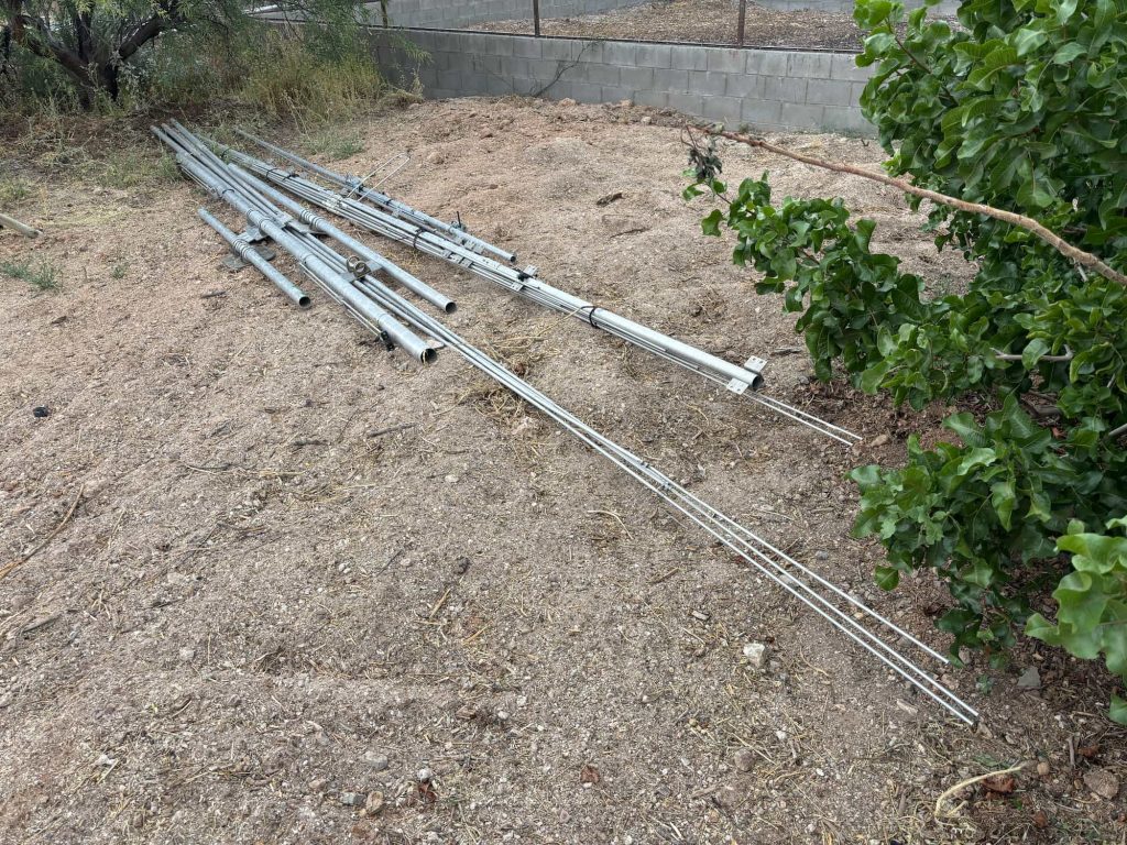 Tower installation parts and structural hardware for amateur radio antenna tower projects